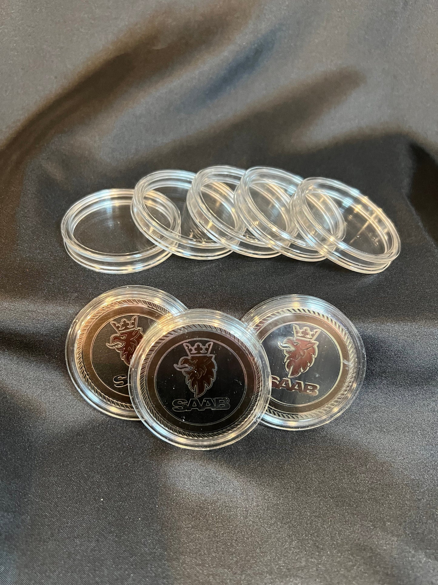 2 inch Acrylic Coin Capsule Storage Case (MINIMUM ORDER is 10 cases)