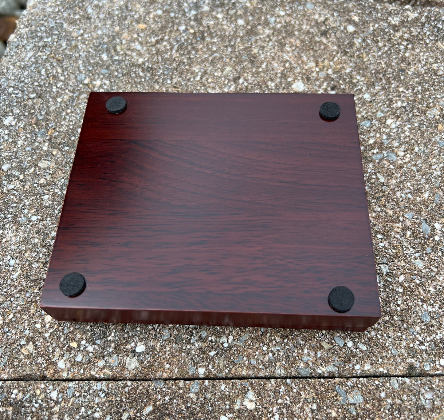 Single Challenge Coin Wood Display Case for 2" Coin