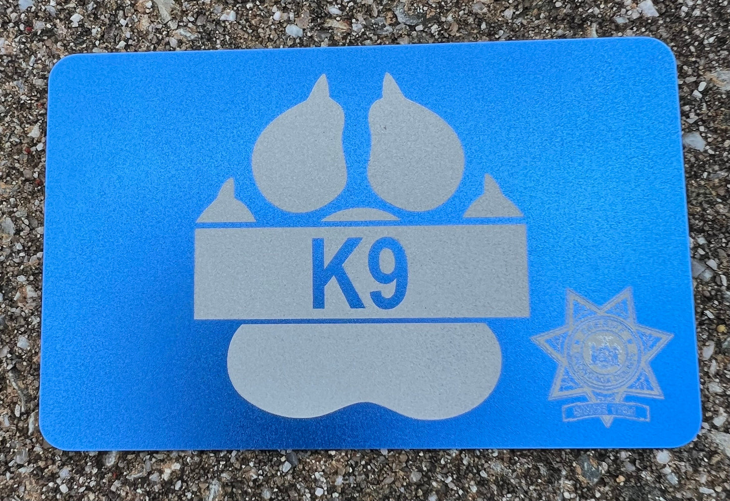 Sobriety Field Test/Miranda Warning/Zero Tolerance Warning/Business Cards. Anodized Aluminum 86mmx54mm & .8 mm thickness