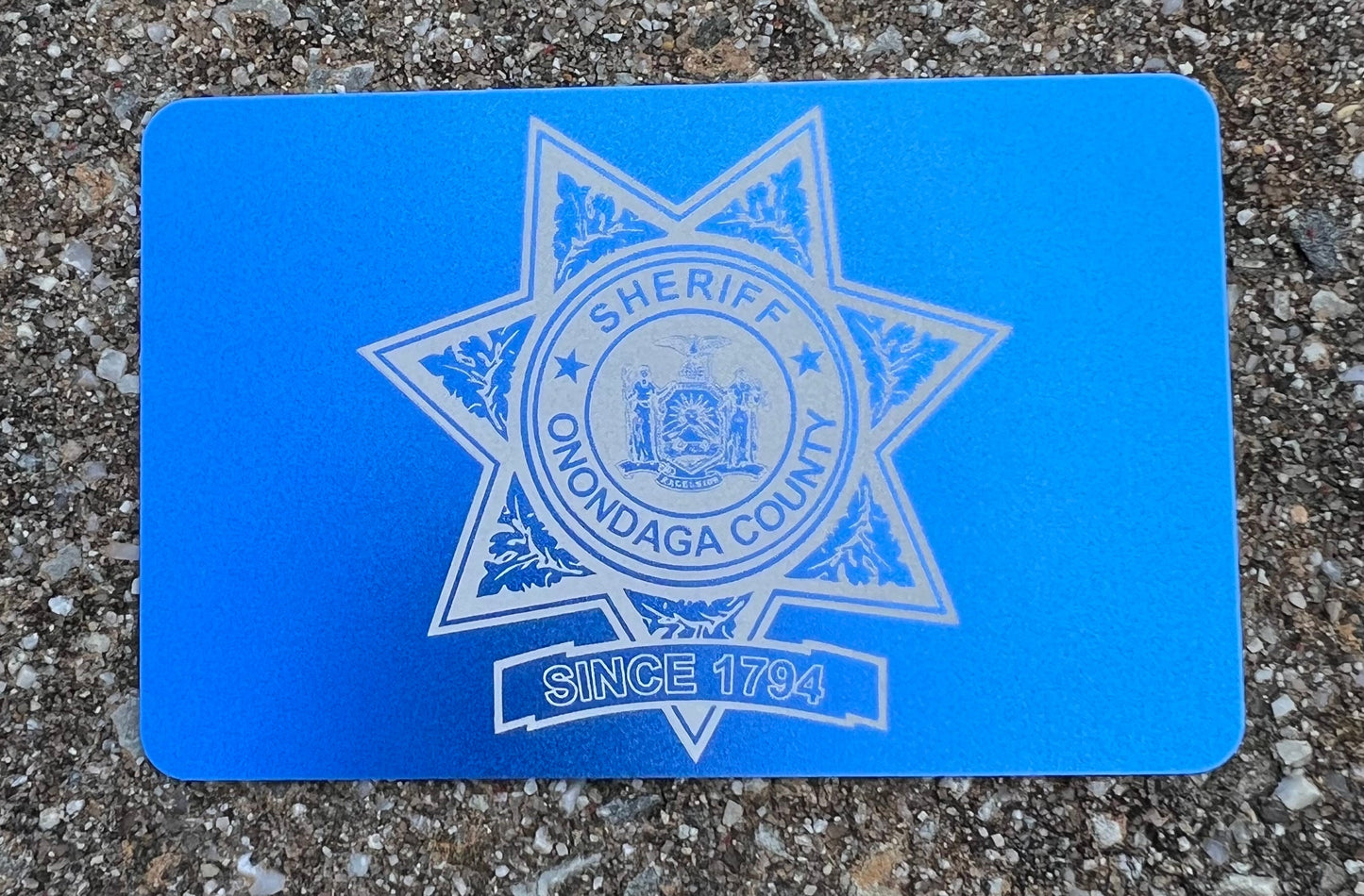 Sobriety Field Test/Miranda Warning/Zero Tolerance Warning/Business Cards. Anodized Aluminum 86mmx54mm & .8 mm thickness