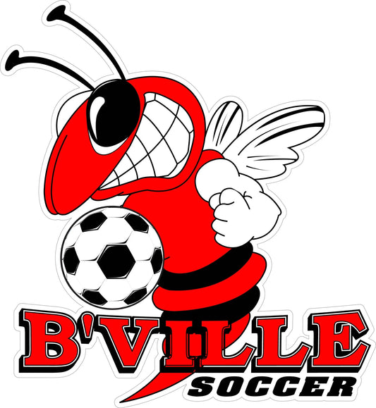 Stainless steel, linked bracelet for honoring your student for Baldwinsville Soccer